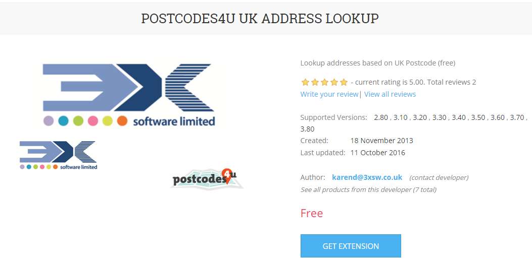 postcodes4u key
