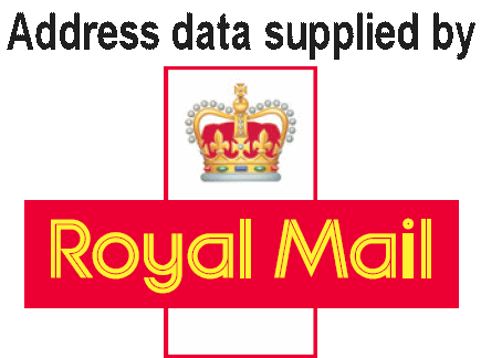 Address data supplied by Royal Mail